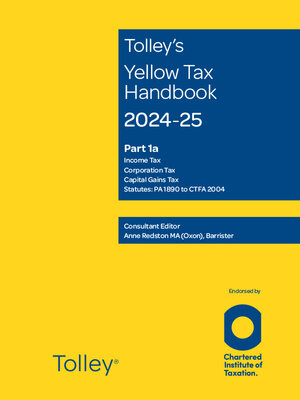 cover image of Tolley's Yellow Tax Handbook